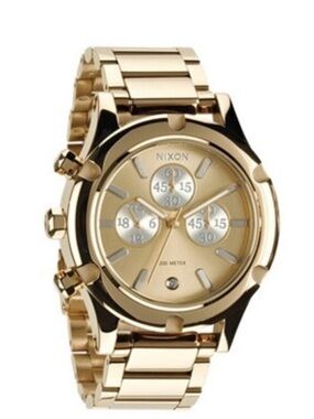NIXON Camden Chrono Light Gold Chronograph Watch unisex